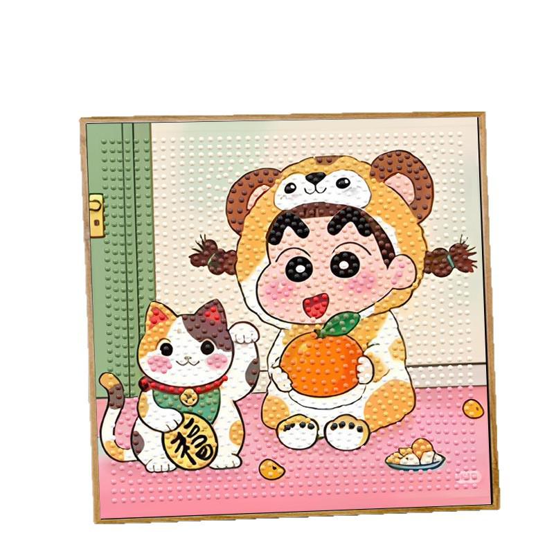Crayon Shin-chan Diamond Painting DIY Sticker Art Set for Kids