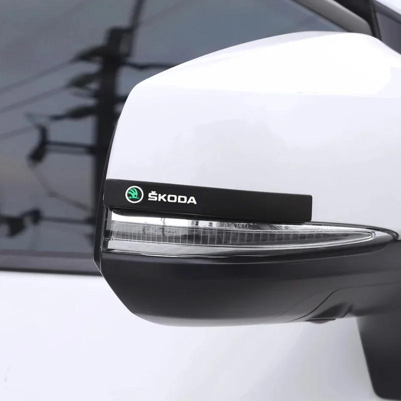 Car Sticker 6Pcs Car Door Anti Collision Strips Anti-scratch Protection Stickers For Skoda Octavia Superb Rapid Kodiaq Karoq Fab Ulnm83