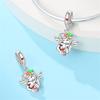 925 Silver Guardian Angel Charms Beads Angel Wings Drunk Angel DIY Bracelet Jewelry Gift for Birthday Lucky