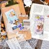 12 Sheets White Ink Lace PET Stickers, Vintage Transparent Decor, Journal DIY Waterproof Collage Material