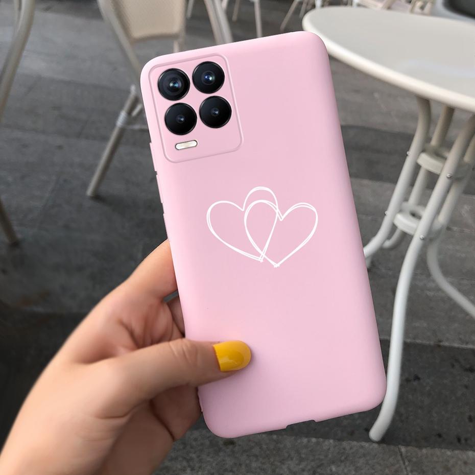 For Realme 8 Case Lavender Sunflower Silicone Back Cover For Realme 8 Pro 8i Realme8 4G RMX3085 Soft TPU Phone Case Luxury Coque