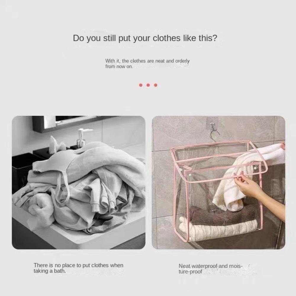 PVC Wall Hanging Bag Waterproof Shower Accessories High Quality Toiletries Organizer  for Bathroom