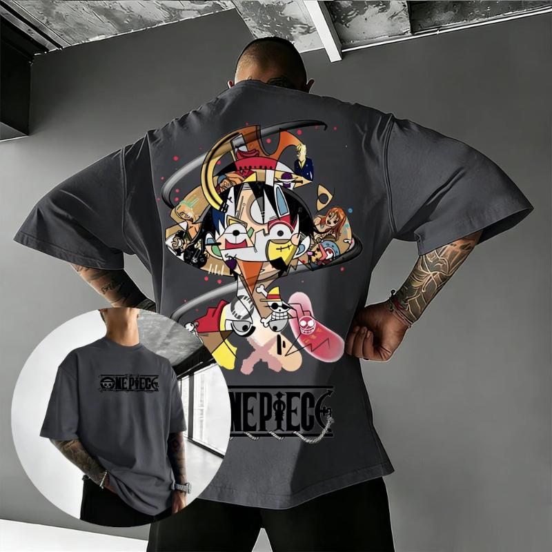 

Unisex Y2k One Piece Anime Luffy T Shirt Men Women Loose Casual Short Sleeve Graphic Tee Summer 2026 Streetwear Oversized Tops S
