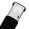 30x Celsius 60x Celsius 90x Magnifying Glass Jewelry Optical Magnifier Jeweler Tool LED Light Loupe (Black)