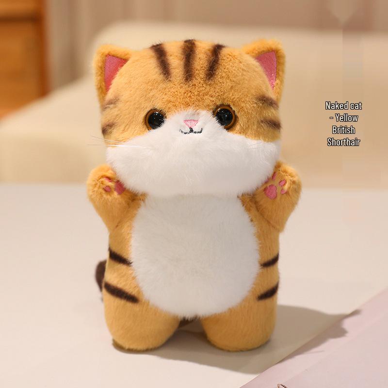Cute Cat Plush Desk Ornament - Stress Relief Gift for Girls
