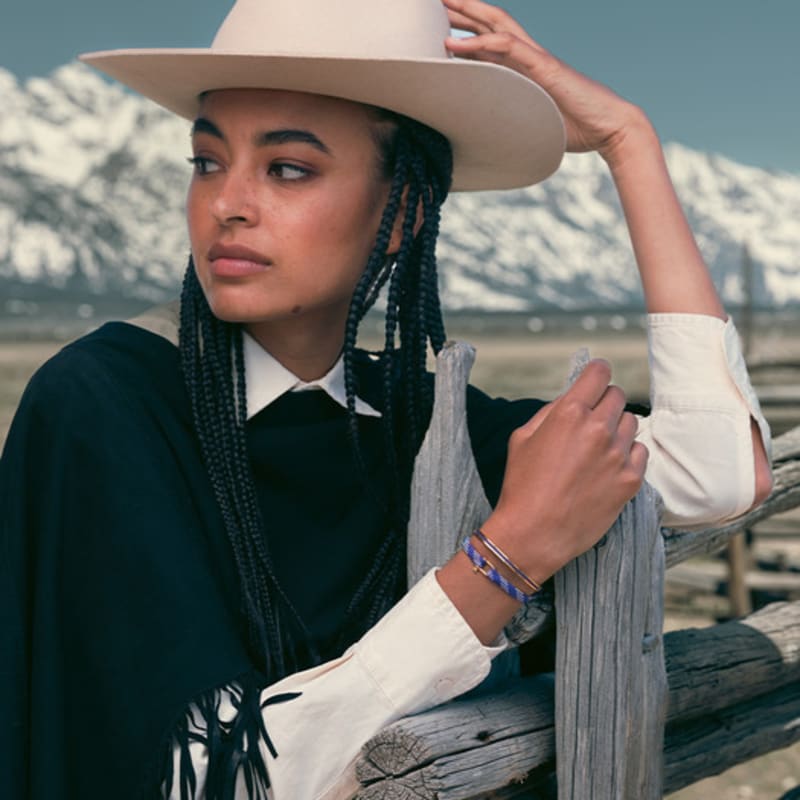 PIG & HEN (Women's) Frankie Bracelet - Royal Purple X Arctic Blue X Gold