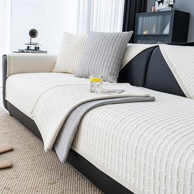 New Cool Doudou Ice Silk Sofa Seat Cushion Summer Non-Slip Mat Sofa Cover Solid Color Cool Sofa Cushion