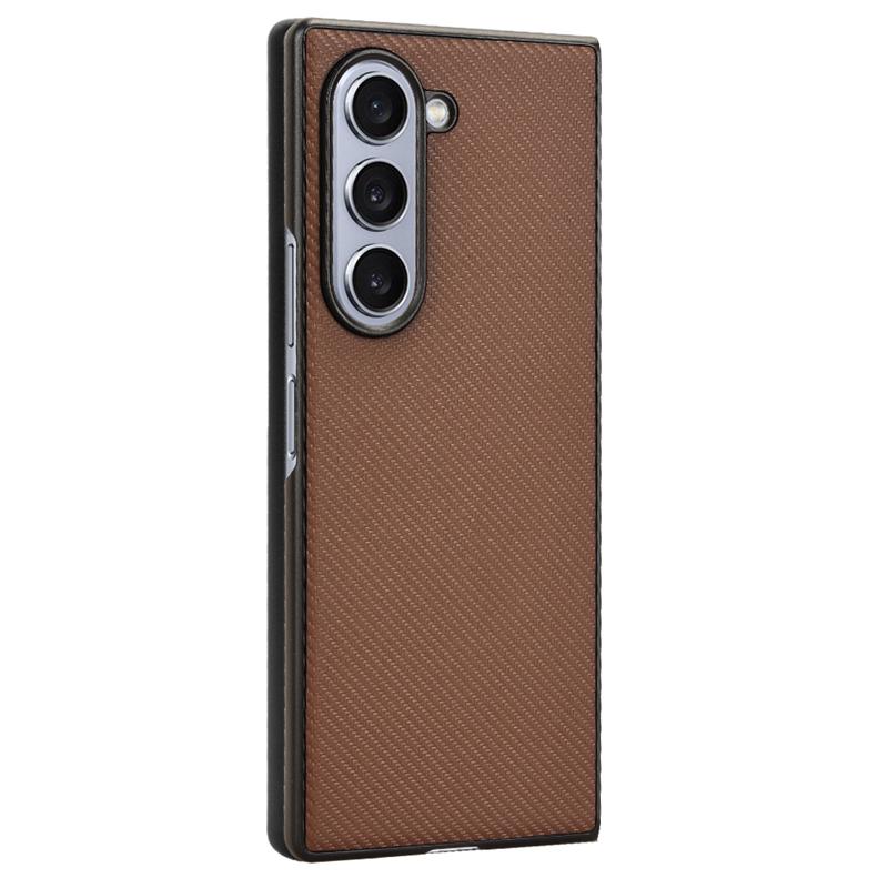 For Samsung Galaxy Z Fold6 5G Case Luxury PU Leather Hard PC Plastic Protection Cover Capa for Galaxy Z Fold 5 4 3 2 1 5G Funda