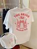 Bride Club Bachelorette Party Graphic Print T-Shirt Short Sleeve Crew Neck Casual Top for Summer Spring Women'S Clothing