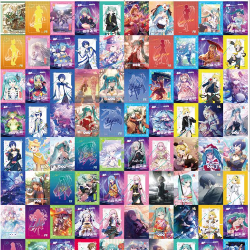 Hatsune Miku Card Character Card Anime Peripheral Whole Box Collection Card Exquisite Children's Gift Presents Toys Playsetss Bookmark Postcard