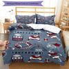 3pcs American Football Bedding Set Duvet Cover Closure Includes 1 Duvet Cover & 2 Pillowcases, Soft and Comfortable for All Seasons.