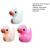 60Pcs Breast Cancer Mini Duck Figurine Red Ribbon Duck Resin Statue Miniature Animal Ornament Decoration Breast Cancer Awareness Month Gifts Party