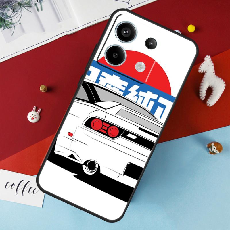 JDM Legend Drift Car Case For Xiaomi Redmi Note 14 Pro 13 12 11 10 15 Pro Plus Redmi 15 14C 10C 12C 13C 15C Cover