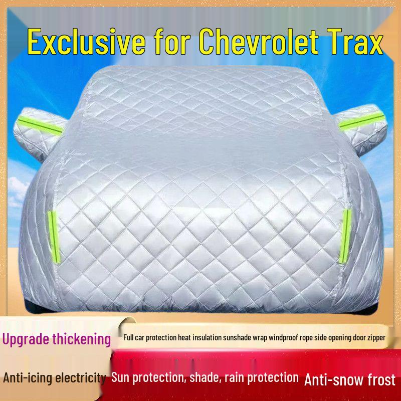 

Chevrolet Trax Car Cover: Sun, Rain, Dust Protection & Heat Insulation with Frost/Snow Shield Thickened with Cotton, Hail Resistant, All Seasons