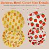 4 Pack Beeswax Bowl Covers,Reble Beeswax Bowl Covers, Elastic Cotton Cloth Sourdough Bread Cover, 7.8/11.8Inch Reble Bowl Caps for Bread Proofing