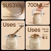 HOLOHOLO Small Milk Bucket Insulated Straw Tumbler