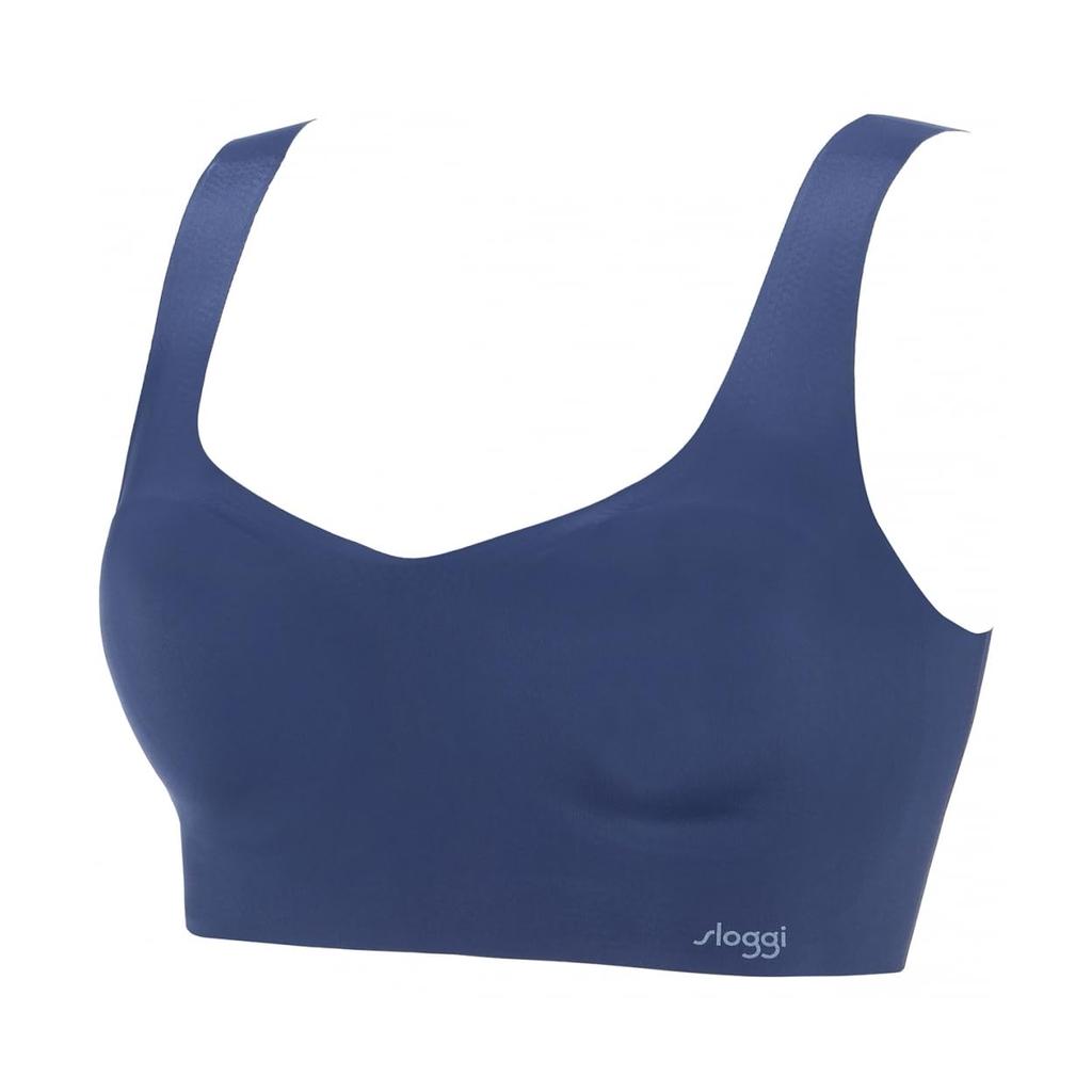 Triumph Sloggi Zero Feel Basic 2 Half Top 00JE Size M (Sapphire Blue)