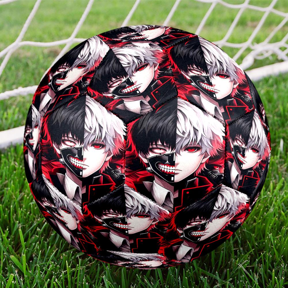 Tokyo Ghoul Theme Size 5 Soccer Ball, Suitable for Both Indoor and Outdoor Matches, a Gift Suitable for Everyone.