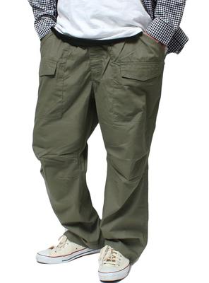 One Colors DISCUS Herren Übergröße Bequeme Hose mit Großen Taschen, Elastischer Bund, Lockere Passform, Militärstil, Arbeitshose, Größe 4L, Khaki (46)