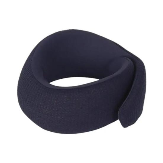 

U-shaped Pillow Foldable Memory Foam Neck Support Portable Ergonomic Design Removable Washable Cover темно-синий