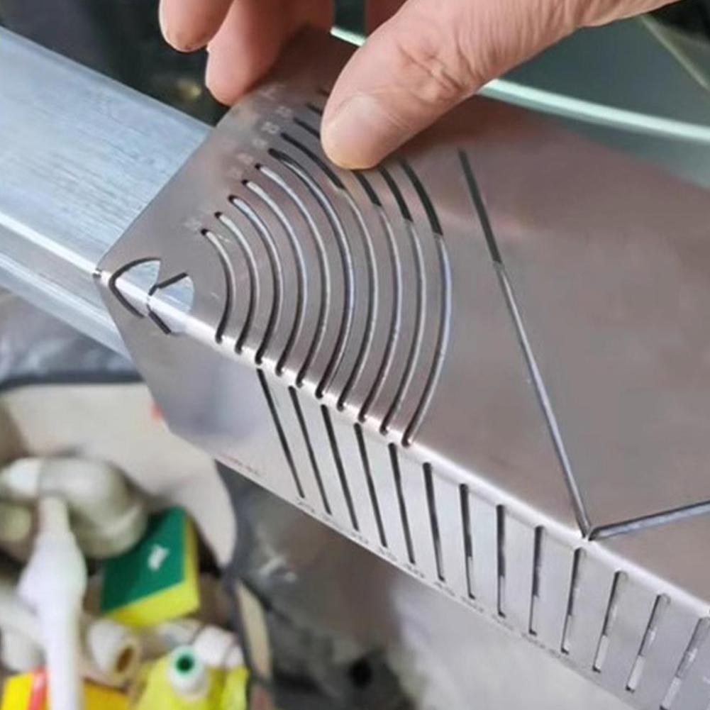 Square Steel Folding 90 Degree Line Drawing Ruler Portable 90 Line Ruler Drawing Line Drawing D Q8V2