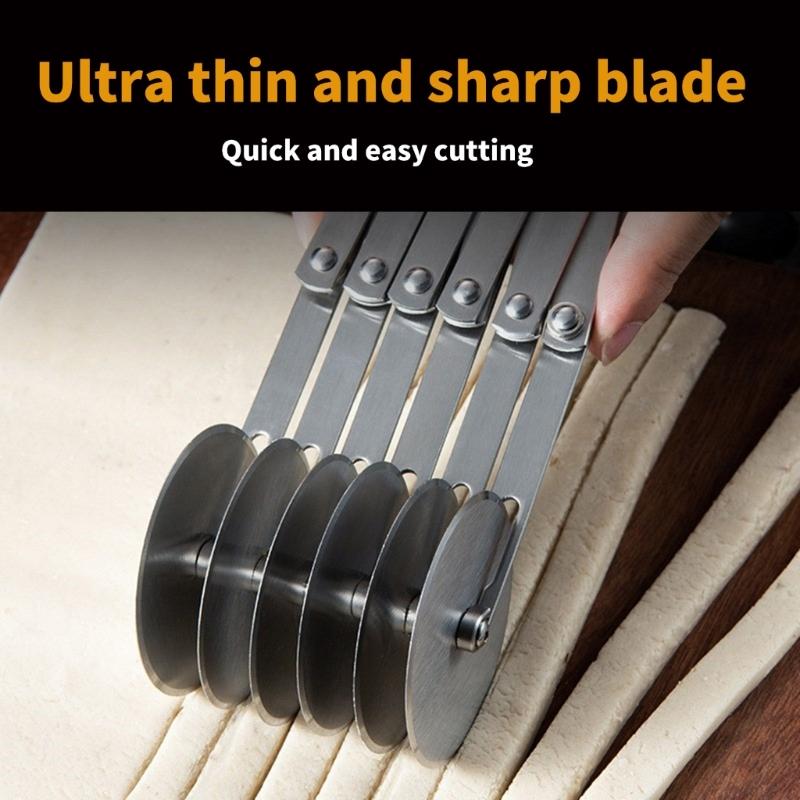 Pizzaschneider mit Rad-Designs Ergonomischer Edelstahl-Pizzaschneider Radschneider für schnelles Schneiden