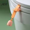 Non Slip Toilet Seat Handle Lid Lifter with Flower Handle, Silicone Easy Lifting Opener, Adjustable Anti-slip Gadget, No-touch for Bathroom Convenient