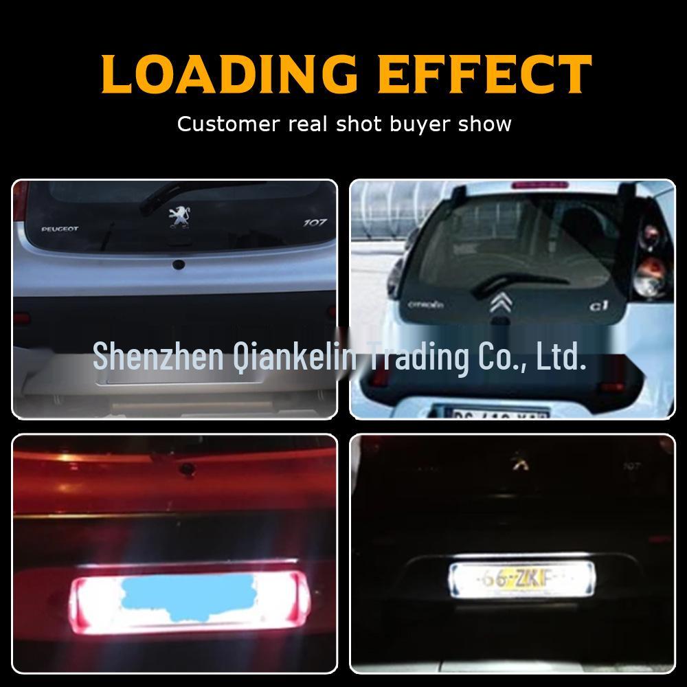 LED-Kennzeichenleuchte für Citroen C1 (2005-2013) & Peugeot 107 (2005-2014)