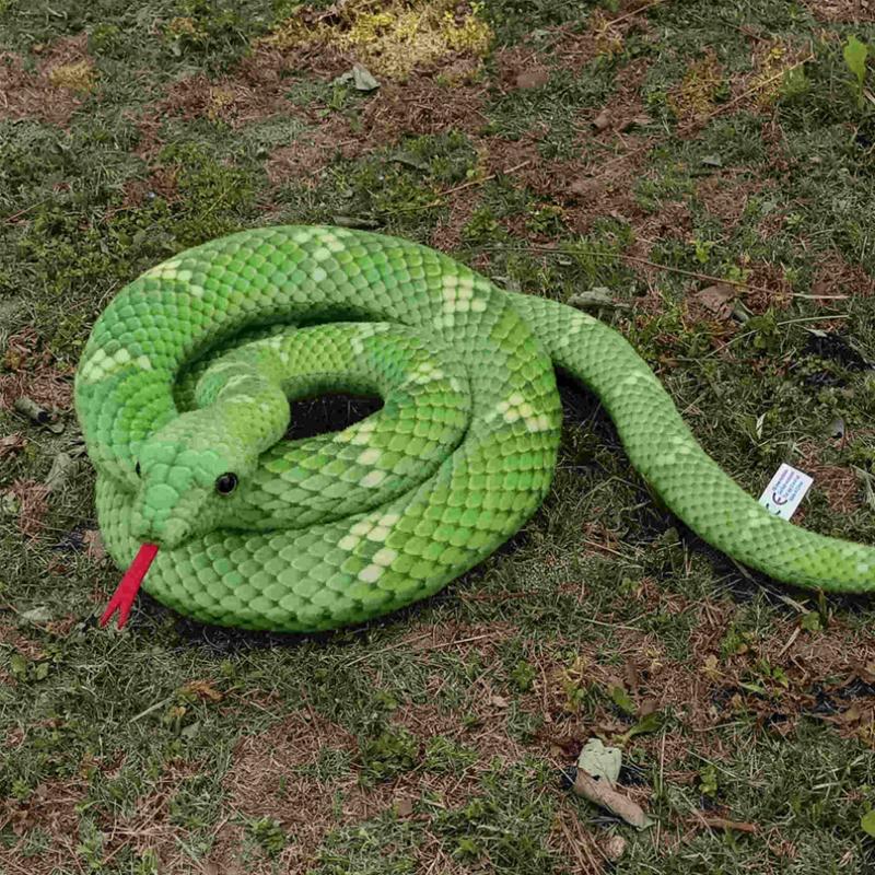 Simulation Tricky Multicolor Plush Snake Type Anaconda Snakesss  Toy Gifts Kids