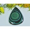 AA++ Natural Green Malachite Pear Cabochon Loose Gemstone 29X40X04MM 63Cts. D-23
