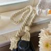 1 Pair of Curtain Ties Hemp Rope Ties American-Style Instagram Aesthetic Nordic Artsy Knitted Ties 2pcs