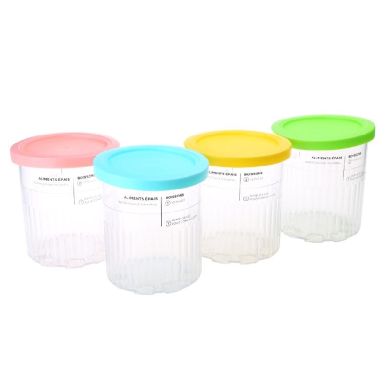 

4Pcs/pack Ice Cream Pints Cups Fit for NC500 NC501 Ninja- Creami Series 1