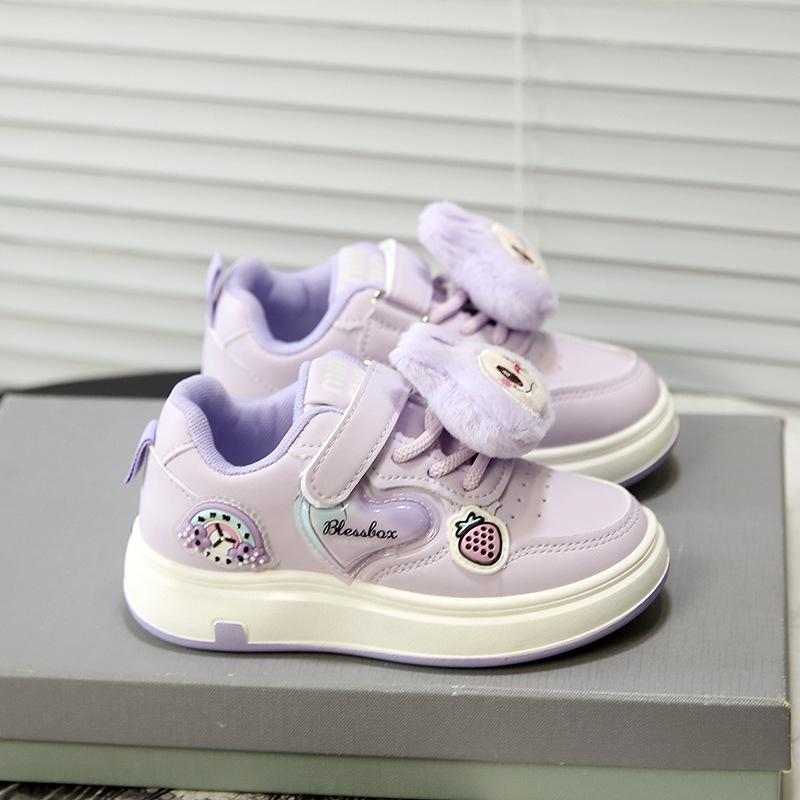 

Детская спортивная обувь 2025 осень новая обувь для скейтборда для девочек милые детские повседневные туфли с пандой 30 фиолетовый