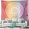 Indischer Mandala Wandteppich Blume Wandbehang Böhmischer Hippie Stoff Großer Wandteppich Decke Zuhause Studentenwohnheim Ästhetische Raumdeko