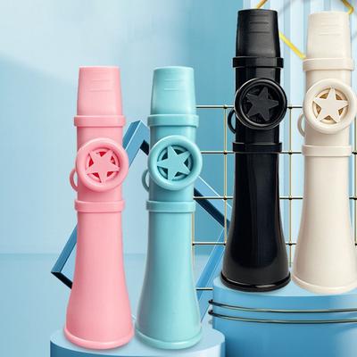 Tragbares ABS-Kazoo-Flöten-Instrument Leicht zu lernen mit Lanyard Musikinstrumente Fröhliche Britische Musikpfeife Spielzeug Jungen Mädchen Geschenk