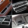 Chrome Car Styling Interior Button Panel Decoration Cover Trim Sticker Frame For BMW X5 X6 E70 E71 2008-2013 Auto Accessories