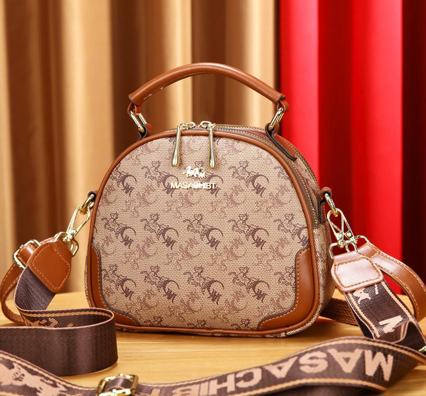 

Премиальная сумка-мессенджер женская 2025 новая модная на плечо маленькая круглая сумка большая вместимость сумочка