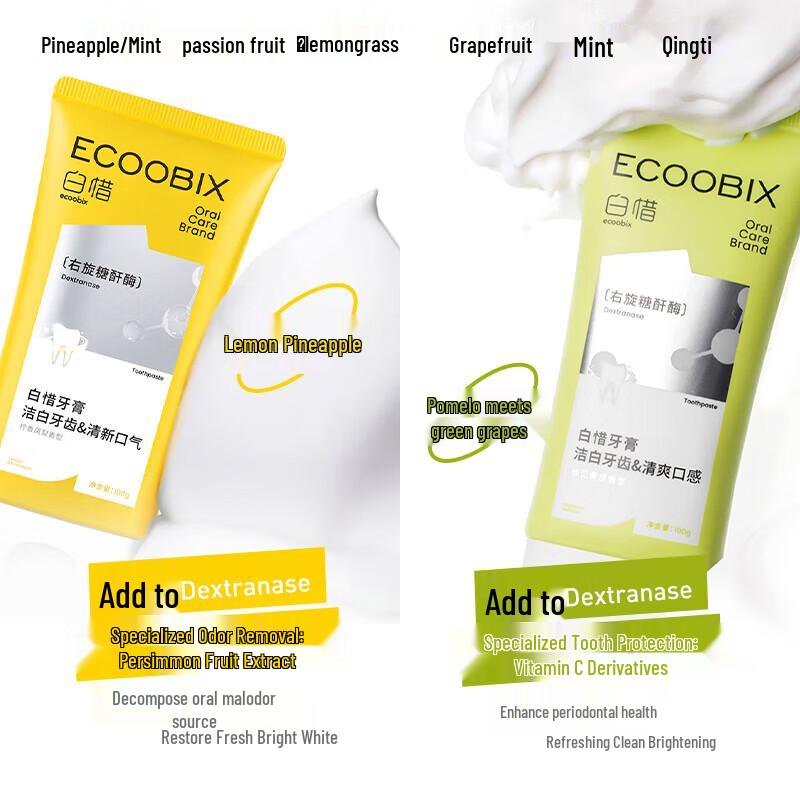 Bai Xi Dual Flavor Toothpaste Set