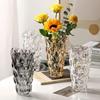 Nordic Transparent Crystal Vase for Roses & Lilies - Decorative Centerpiece for Living Room Flower Arrangements