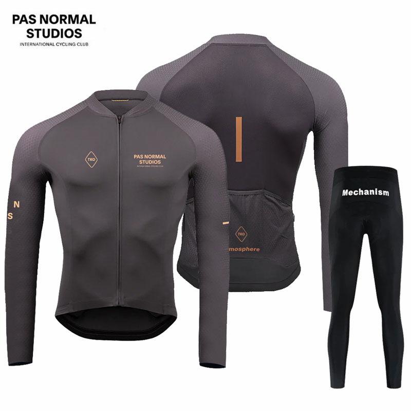Cross-border Special PAS Long-sleeved Cycling Clothes Spring and Autumn Quick-drying Breathable Road Bike Clothes Mountain Bike Clothes Men's PNS