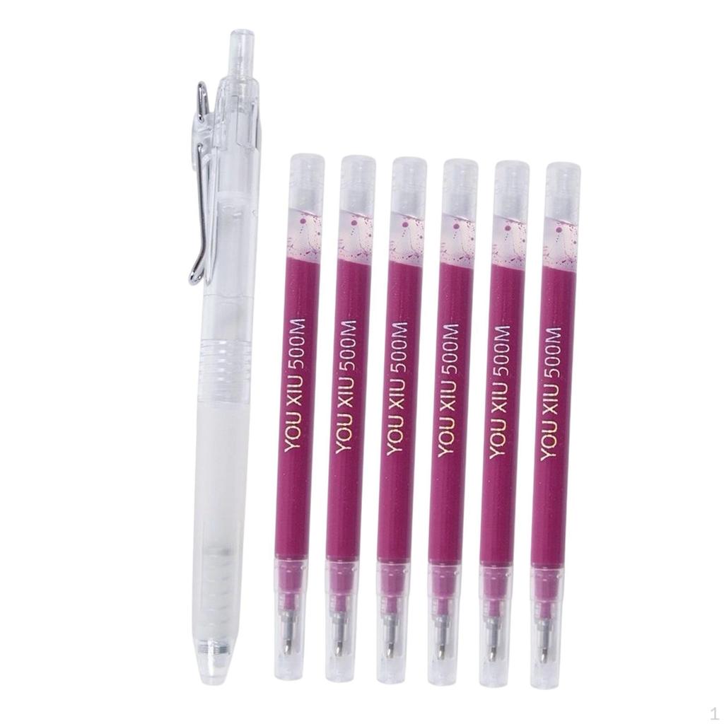 7 Markers, Heat-Eraseable Reusable Marking Pens, Temporary Tailor's Easy to Use,
