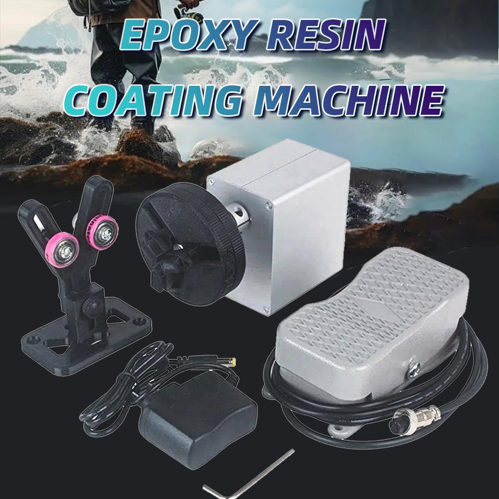 Electric Drive Machine Epoxy Rotary Applicator Fishing Rod Winder Kits Portable Fishing Rod Making DIY Fishing Rod