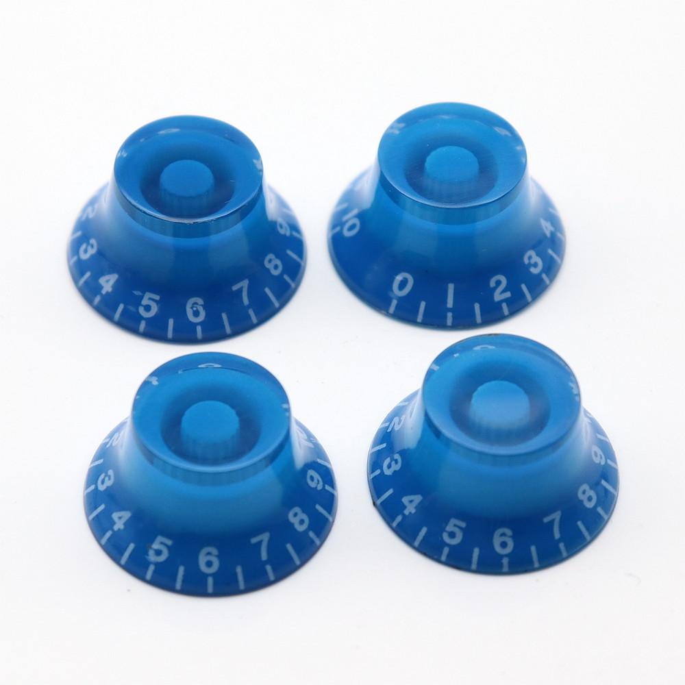 4Pcs Electric Guitar Bass Top Hat Speed Control Volume Knobs Multiple Colors