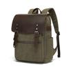 Men's and Women's Backpacks Retro Shoulder Travel Bag Computer Travel Bag Waxed Canvas Schoolbag