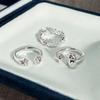 Cute Cute Cat Cat Claw Sweet Meow Pink Diamond Creative Fashion Opening Ring Female Simple Love Cold Wind Ring