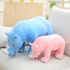 Children's Cartoon Rhinoceros Plush Hugging Pillow - Girls' Birthday Gift