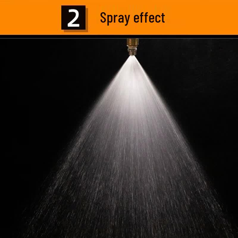304 Stainless Steel 65° Flat Fan High-Pressure Spray Nozzle