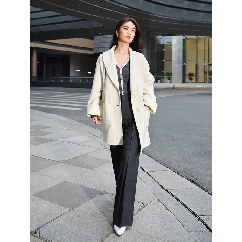 EP YAYING Women's Silk Wool V-Neck Knit Cardigan