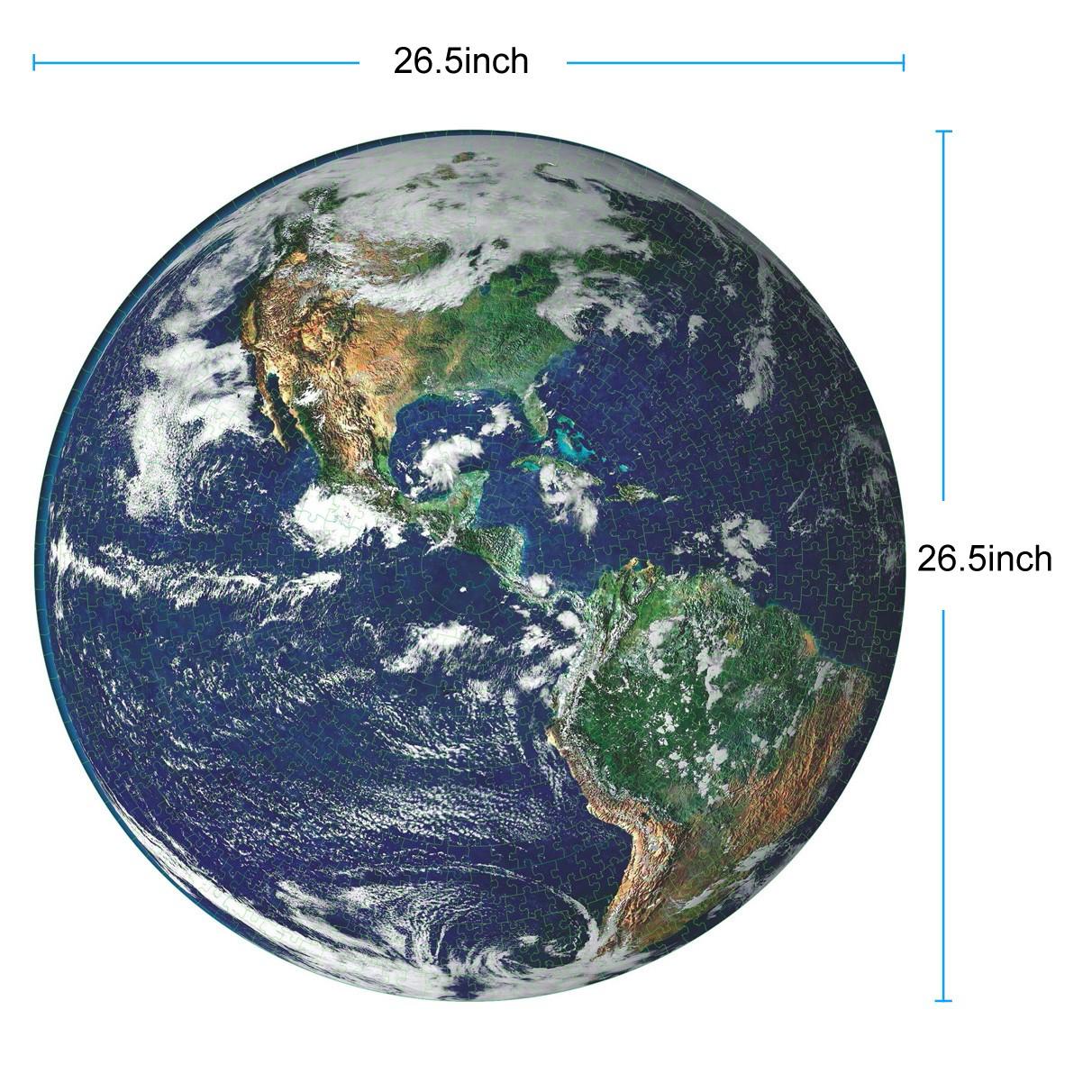 1000 Piece Large Puzzle for Adults - Earth - 1000 pc Puzzle Game Interesting Toy