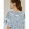 Lunaluz Women Cotton Short Sleeve Round Neck Pajama Dress